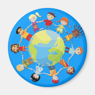 Kids for world peace magnet