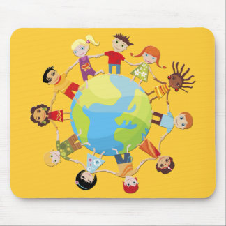 Kids for world peace mouse mat