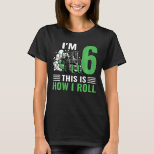 Kids forklift driver boy forklift I am 6 years bir T-Shirt