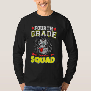 Kids Fourth Grade Squad Elementary Primary School T-Shirt
