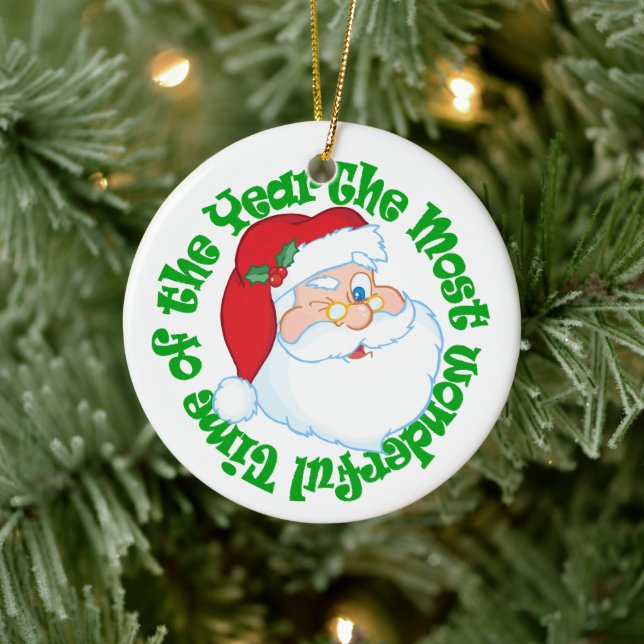 Kids from Santa Most Wonderful Time Ceramic Tree Decoration (Tree)