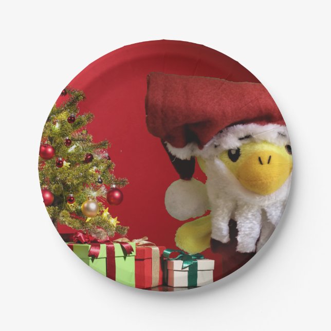 Kids Fun Christmas Paper Plate (Front)