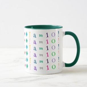 Kids Fun, Colorful Custom 16 Monogram, Name or Age Mug