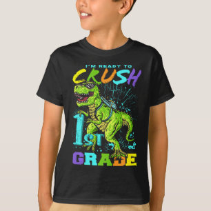 Kids Fun First Grade T-Rex Tee