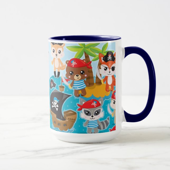 Kids Fun Party Pirate  Mug (Right)