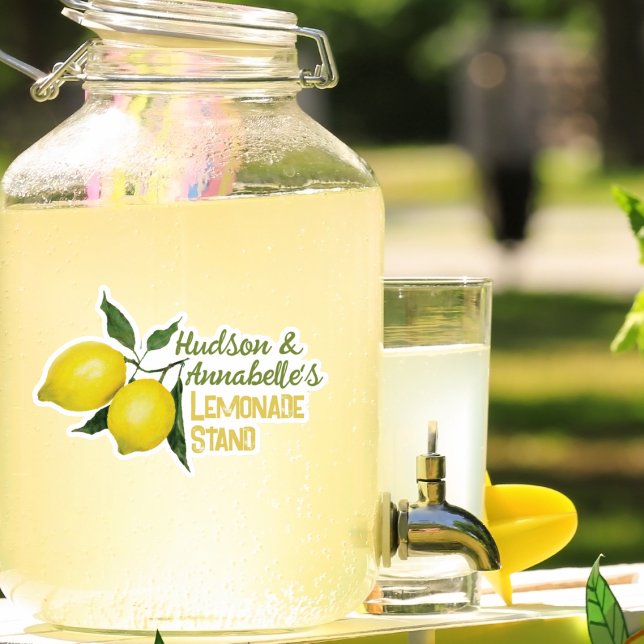 Kids Fun Personalised Name Lemonade Stand Logo (Creator Uploaded)
