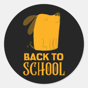 Kids Funny Back To School Outfits For Girls Back T Classic Round Sticker