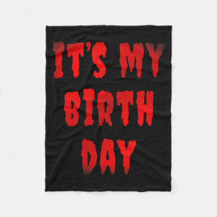 Kids Funny Birthday Horror Films Fan For Kids Fleece Blanket
