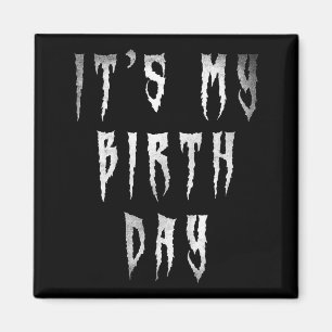 Kids Funny Birthday Horror Films Fan For Kids Magnet