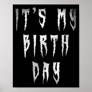 Kids Funny Birthday Horror Films Fan For Kids Poster