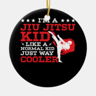 Kids Funny BJJ & MMA Design Brazilian Jiu Jitsu Ma Ceramic Tree Decoration
