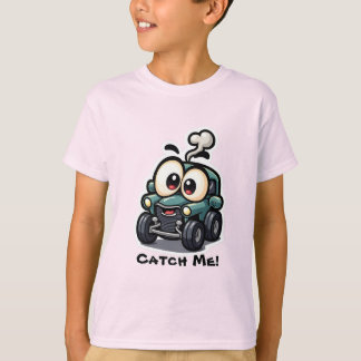 👕 Kids Funny Car T-Shirt – 🚗 Cute Cartoon Car "