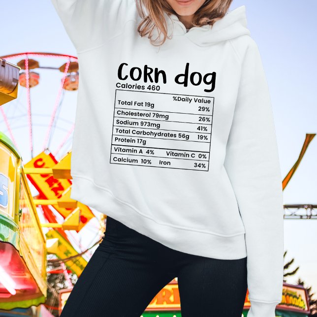 Kids Funny Corn Dog Nutrition Label (Creator Uploaded)