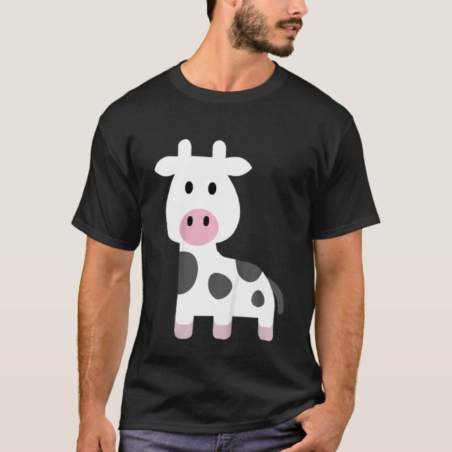Kids Funny Cow Moo Cute Farm Animal Cows Toddler B T-Shirt (Front)