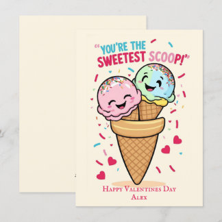 Kids Funny cute Valentines Day Holiday Card