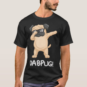 Kids Funny Dabbing pug Gift dog sunglasses Dabpug  T-Shirt