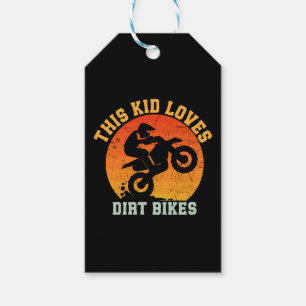 Kids Funny Dirt Bike Gift Tags