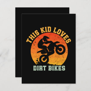 Kids Funny Dirt Bike Holiday Card