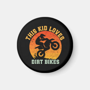 Kids Funny Dirt Bike Magnet