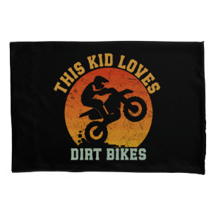 Kids Funny Dirt Bike Pillowcase