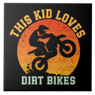 Kids Funny Dirt Bike Tile