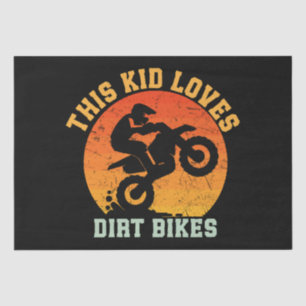 Kids Funny Dirt Bike Tissue Paper