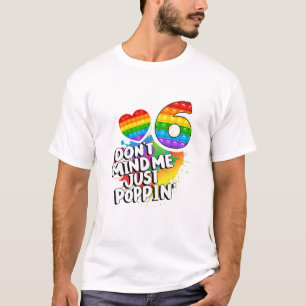 Kids Funny Don't Mind Me Just Poppin' 6 Cool Birth T-Shirt