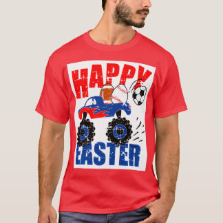 Kids Funny Easter Monster Truck T-Shirt