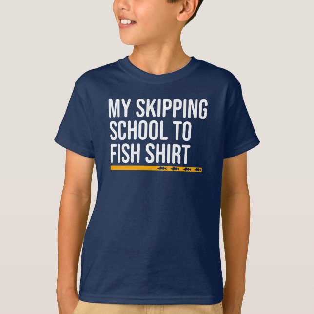 Kid's Funny Fishing Shirt (Front)