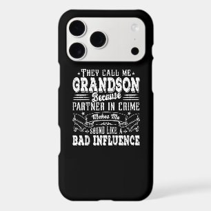 Kids Funny Grandson Dad Bad Influence Fathers Day