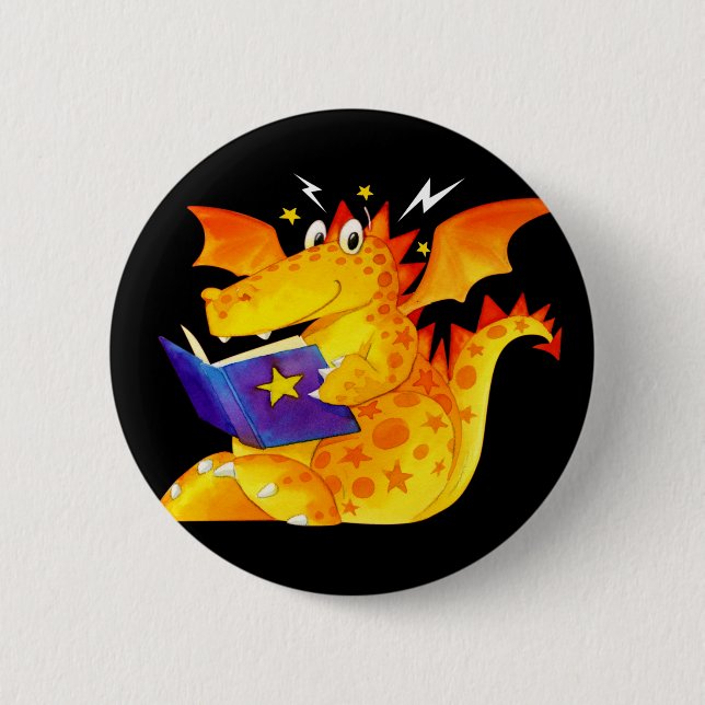 Kid's Funny Halloween Baby Dragon 6 Cm Round Badge (Front)