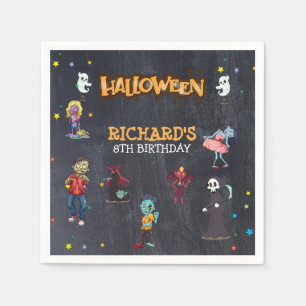Kids Funny Halloween Costume Birthday Party Napkin