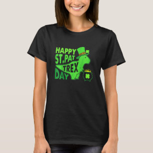 Kids Funny Happy St Pat Trex Day Dino Cool St Patr T-Shirt