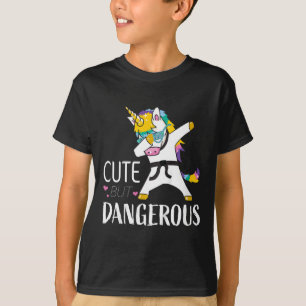 Kids Funny Karate Shirts For Girls Cute Taekwondo