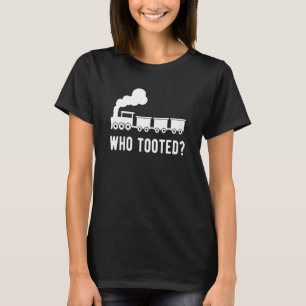 Kids Funny Kids Train Lover Who Tooted Boys Train T-Shirt