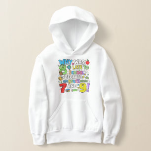 Kids Funny Maths Hoodie   Numbers Joke UK