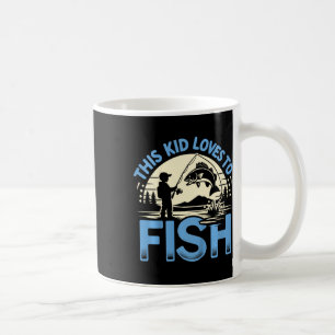 Kids Funny This Kid Loves To Fish Fishing Coffee Mug