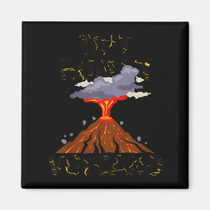 Kids Funny Tiny Human Volcano Quote Toddler Boys Magnet
