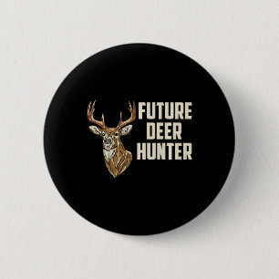 Kids Future Deer Hunter Daddy's Hunting Buddy Todd 6 Cm Round Badge