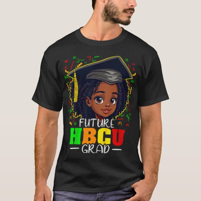 Kids Future Hbcu Grad Black Girls Kids Graduation  T-Shirt (Front)