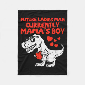 Kids Future Ladies Man Mamas Boy Dino Toddler Boys Fleece Blanket