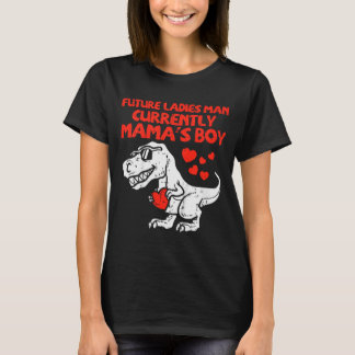 Kids Future Ladies Man Mamas Boy Dino Toddler Boys T-Shirt