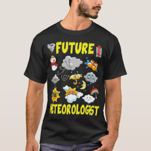 Kids Future Meteorologist Shirt Weather Forecast M