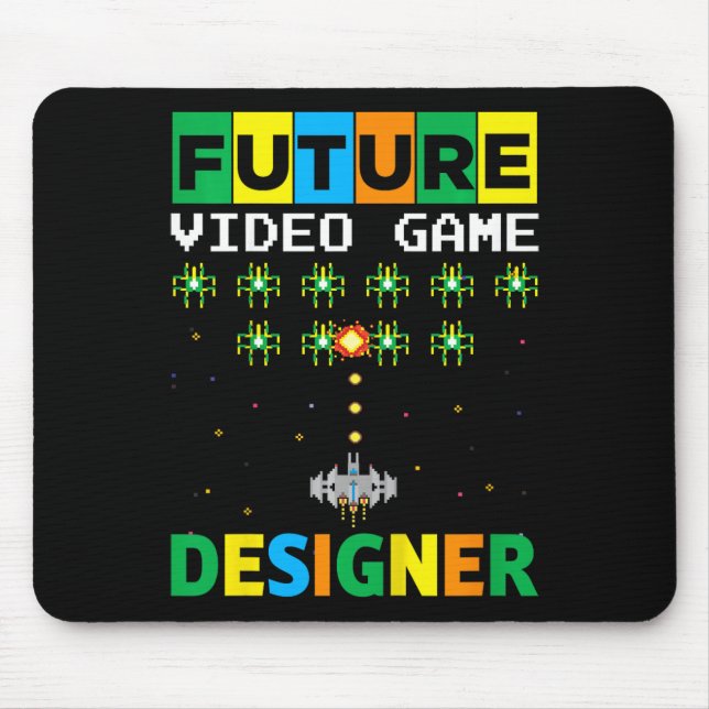 Kids Future Video Game Developer Toddler Boy Game  Mouse Mat (Front)
