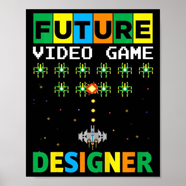 Kids Future Video Game Developer Toddler Boy Game  Poster (Front)