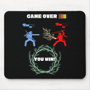 Kids Game Over Video Game Ttle Mouse Mat