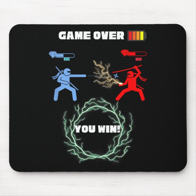 Kids Game Over Video Game Ttle  Mouse Mat (Front)