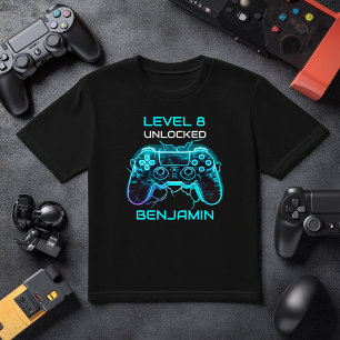 Kids Gamer Level Up Birthday Video Game T-Shirt