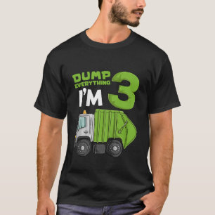 Kids Garbage Truck 3rd Birthday Boy Trash Truck To T-Shirt