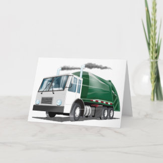 Kids Garbage Truck Card